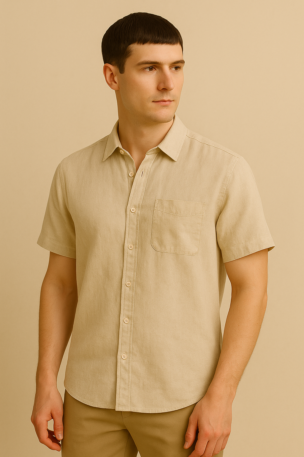 Cape Town - Linen Shirt (Shortsleeve) - Old Money