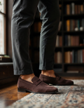 Old Money Suede Loafers - Azhira