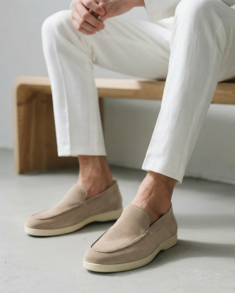 Old Money Suede Loafers - Mocha